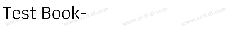 Test Book字体转换 Test Book字体转换